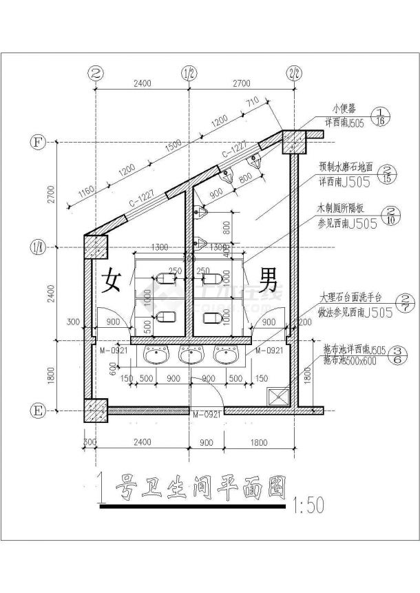 苏州市鸿山花园小区12层框架结构住宅楼局部平面设计CAD图纸-图一