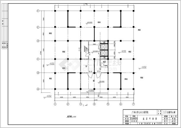 某10层框剪结构住宅楼毕业设计cad全套施工图（含计算书，建筑图，结构图）-图二