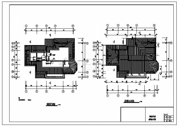 323平方米二层带阁楼别墅式住宅建筑施工cad图，共九张-图二