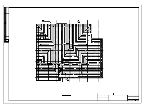 二层中国式别墅建筑施工cad图，共八张-图一