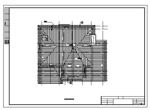 二层中国式别墅建筑施工cad图，共八张