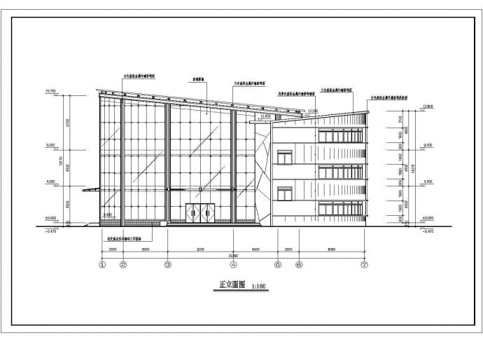 安徽省合肥市某高级小区会所建筑施工设计CAD图纸_图1