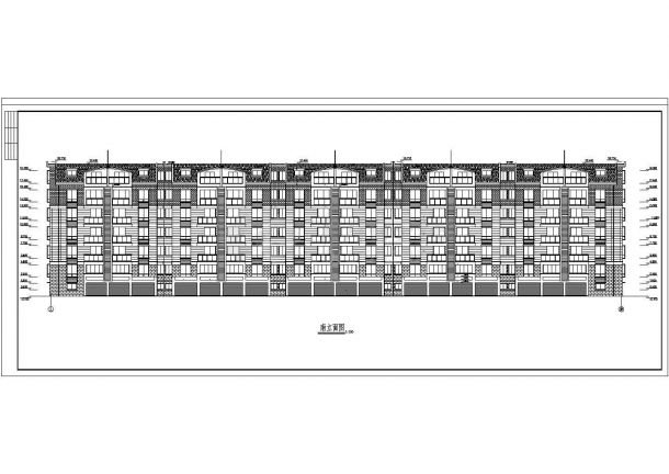 深圳某高级住宅小区多层住宅整体施工设计CAD图纸-图一