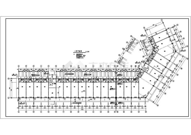常州市某工业区钢铁制造厂宿舍建筑施工设计CAD图纸-图二