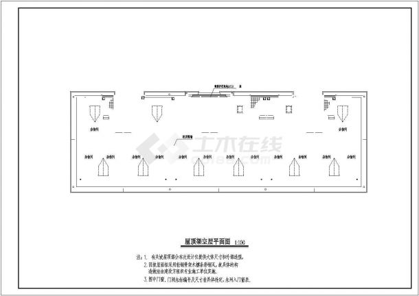 湖南xx印刷厂综合楼全套住宅建筑施工设计CAD图纸-图一