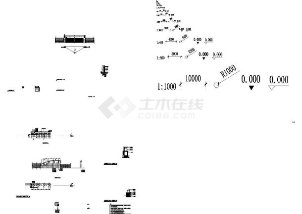 铁艺大门建筑设计施工图-图二