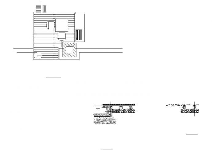 某精致景观木平台建筑施工CAD参考图_图1