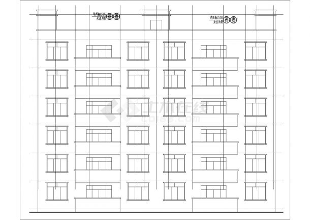 1600平米6层砖混结构住宅楼建筑设计CAD图纸（含阁楼层）-图一