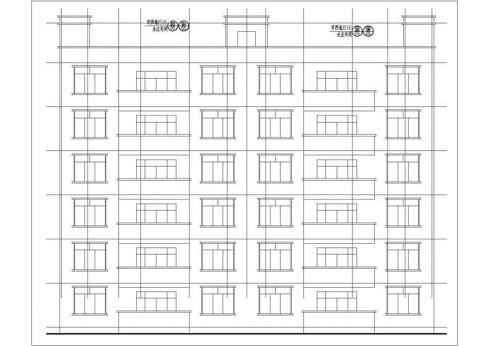 1600平米6层砖混结构住宅楼建筑设计CAD图纸（含阁楼层）_图1