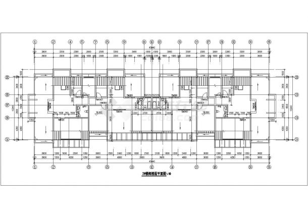 1700平米6层混合结构住宅楼建筑设计CAD图纸（含阁楼和储藏室）-图一
