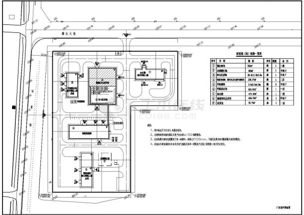 某污水厂电气施工图、市政电气设计CAD图纸-图二