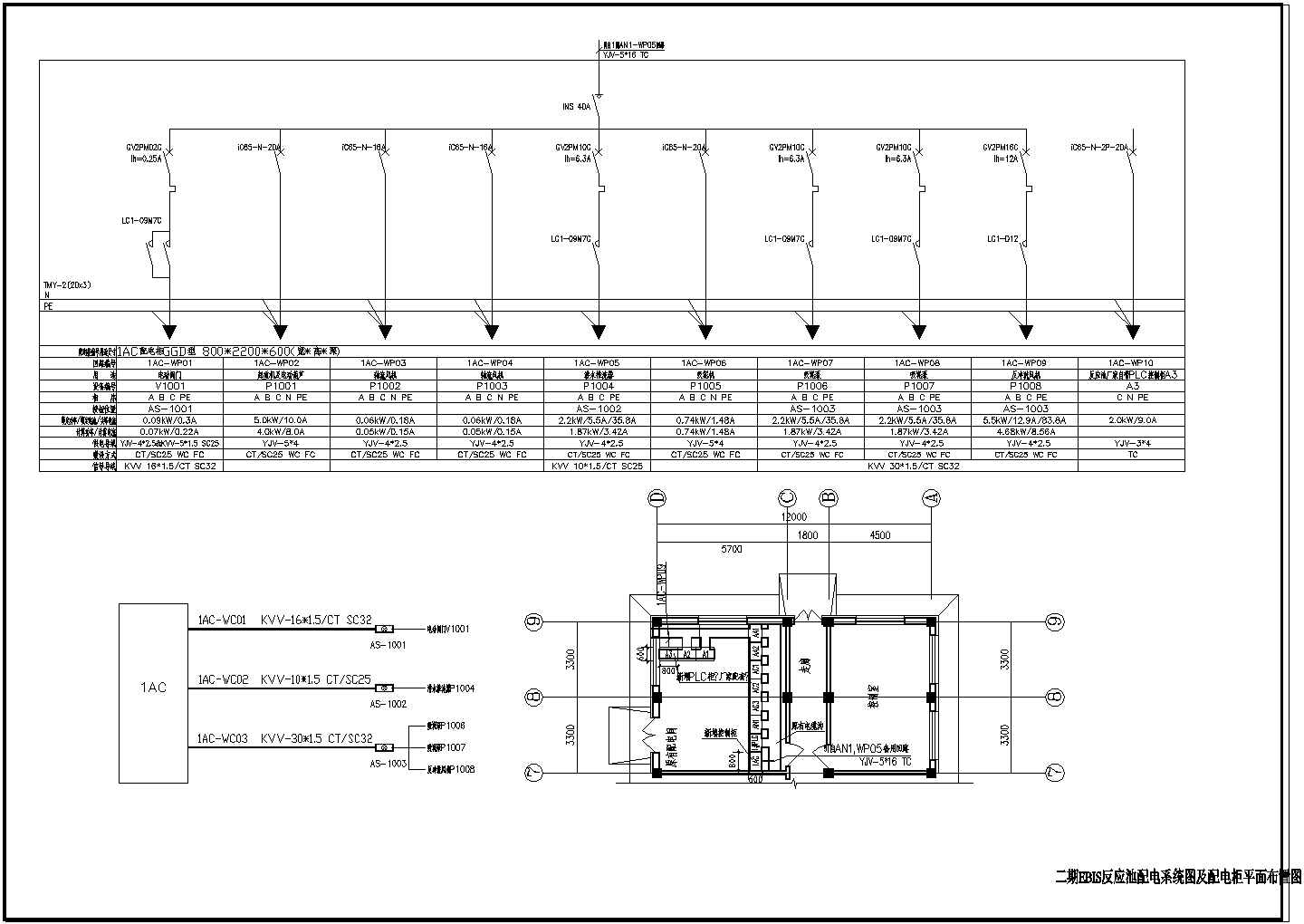 某污水厂电气施工图、市政电气设计CAD图纸