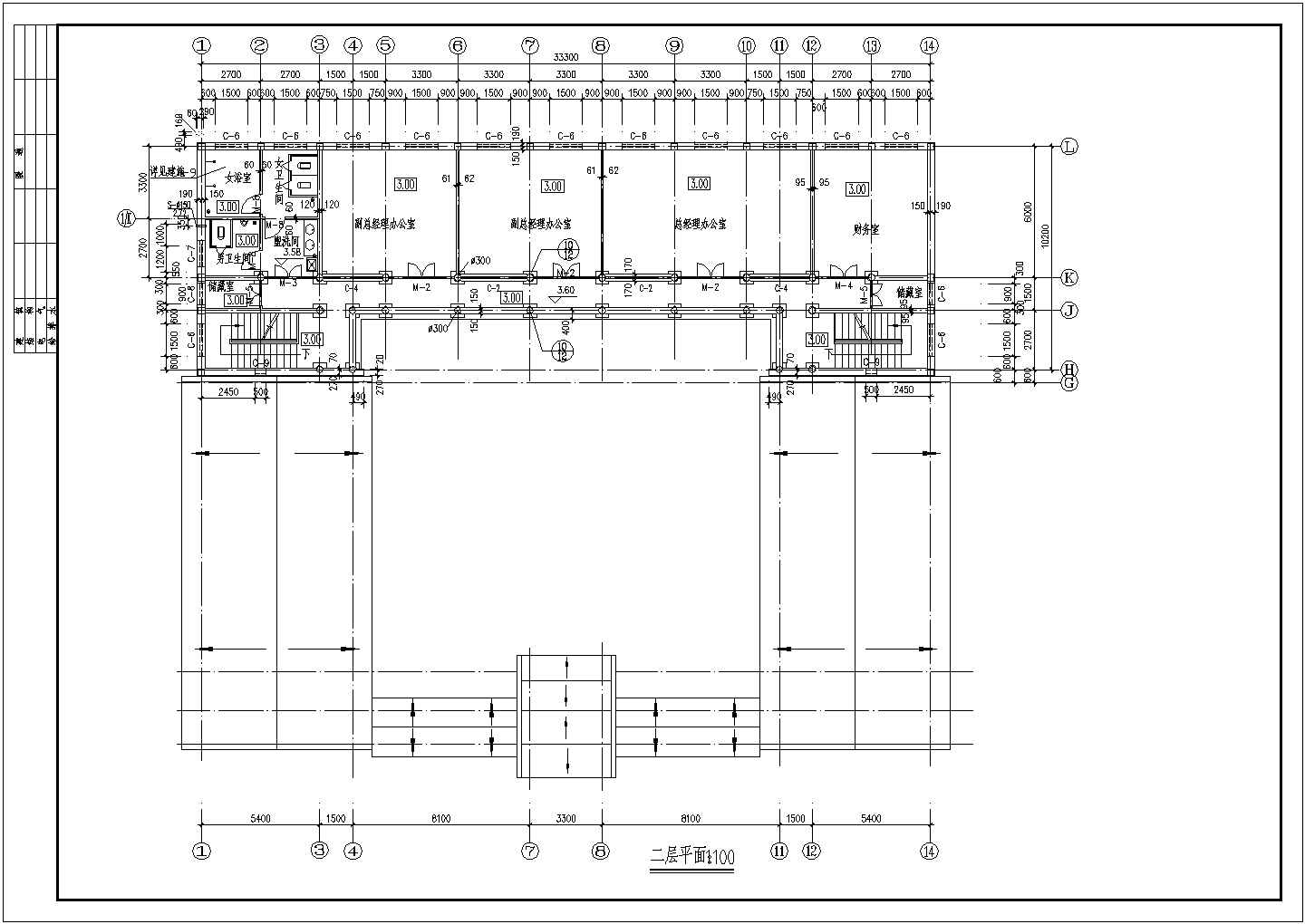 经典中国古建四合院设计cad全套建筑施工图（标注详细，12张图）