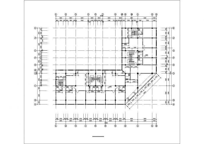 6100平米6层砖混结构住宅楼建筑设计CAD图纸（底层商用/含阁楼）_图1