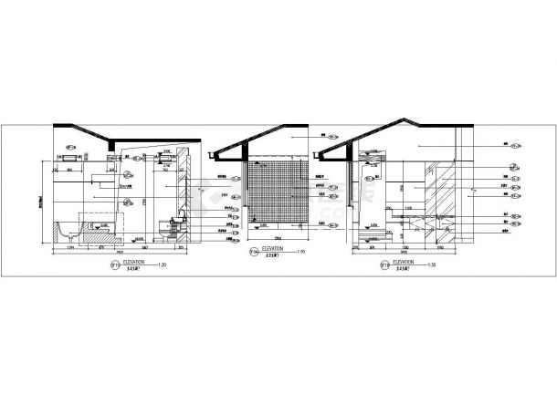 某标准型现代主卧卫生间装修详细设计施工CAD图纸-图二
