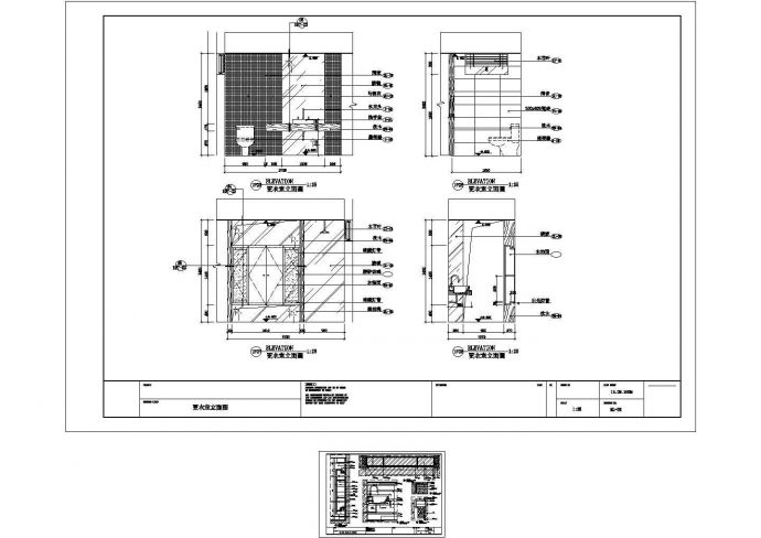 某标准型现代小卫生间装修详细设计施工CAD图纸_图1