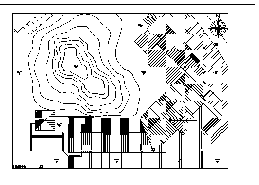 二层带地下二层别墅区会所建筑施工cad图，共四张_图1