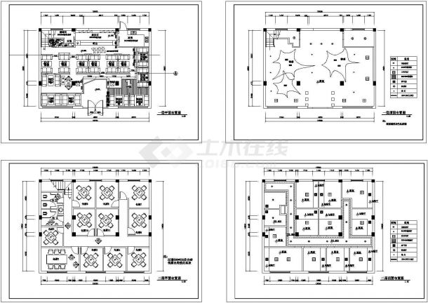 某大型标准咖啡吧建筑装修详细设计施工CAD图纸-图一