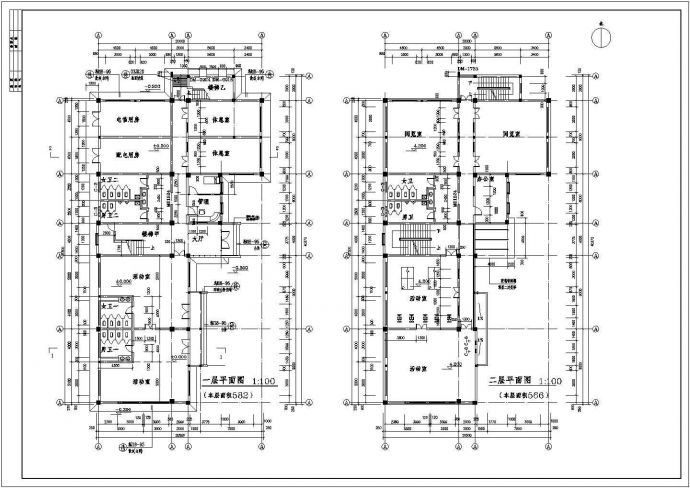 某县现代风格大型高级会所建筑设计施工CAD平面图纸_图1