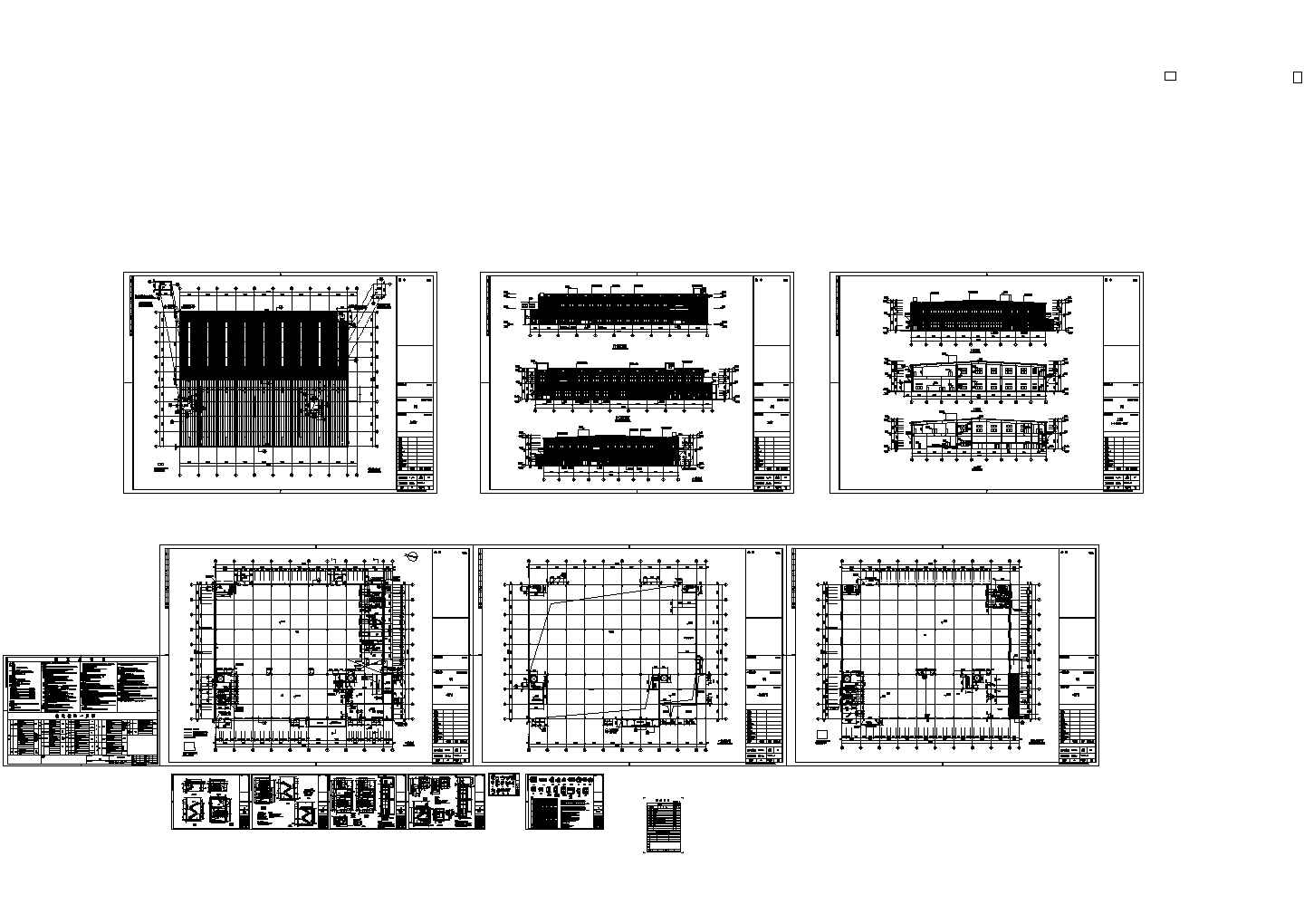 [施工图][江苏]2层现代风格工厂车间建筑施工图cad设计图