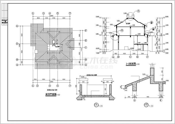 234平米别墅全套建筑设计施工图-图一