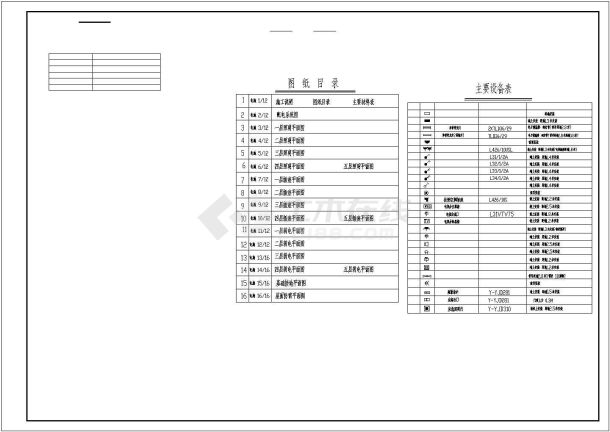 某学校多层教学综合楼配电设计cad全套电气施工图纸（含弱电设计）-图一