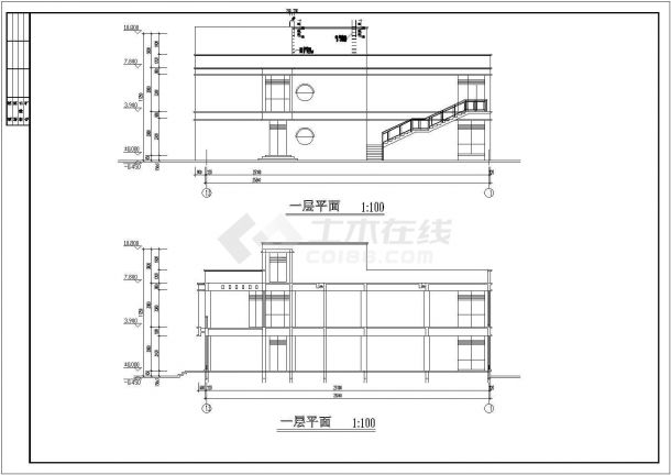 贵州省遵义市某私人会所整体装修方案设计CAD图纸-图二