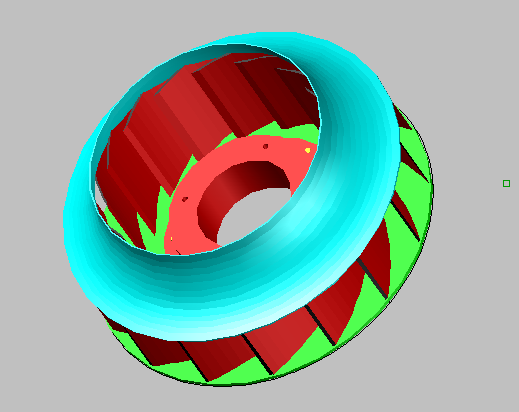 经典叶轮（三维）设计cad模型图（标注详细）