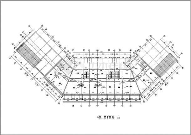 江苏省苏州市某仿古街建筑施工设计CAD图纸-图一