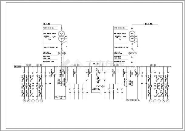 某35KV变电站设计cad 全套电气施工图纸-图二