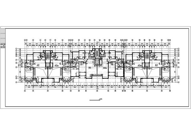 1.2万平米12层短肢剪力墙结构住宅楼全套建筑设计CAD图纸-图二
