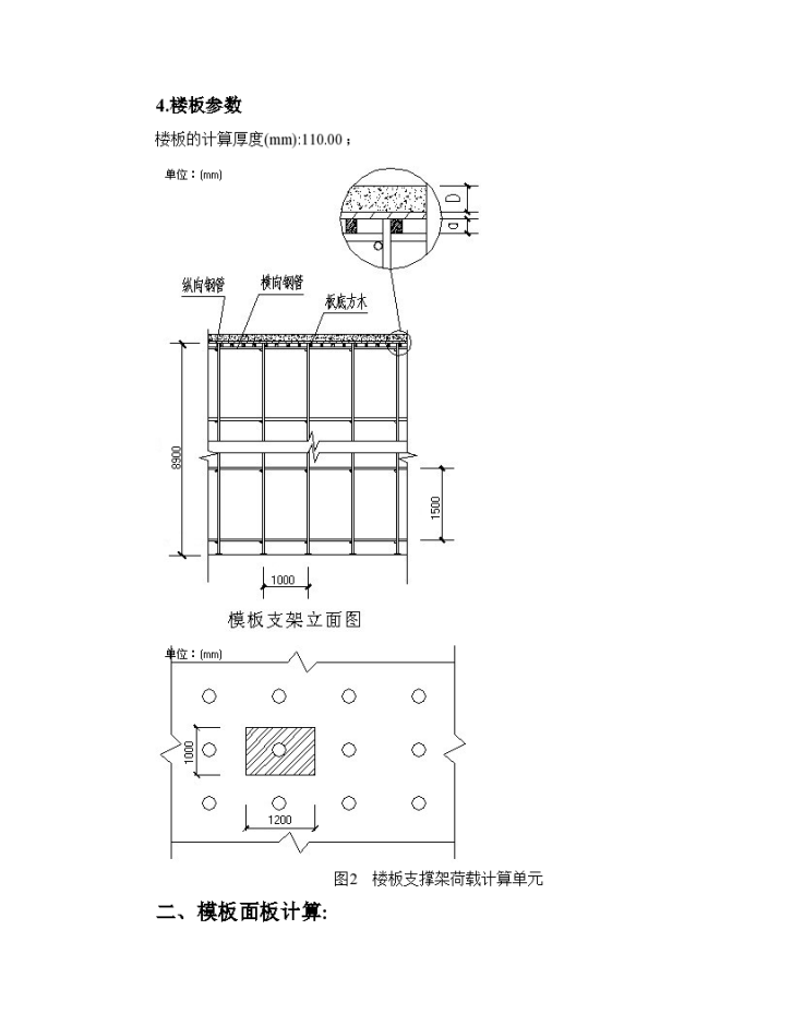 厂房工程高支撑模板施工组设计方案（8.9m）-图二