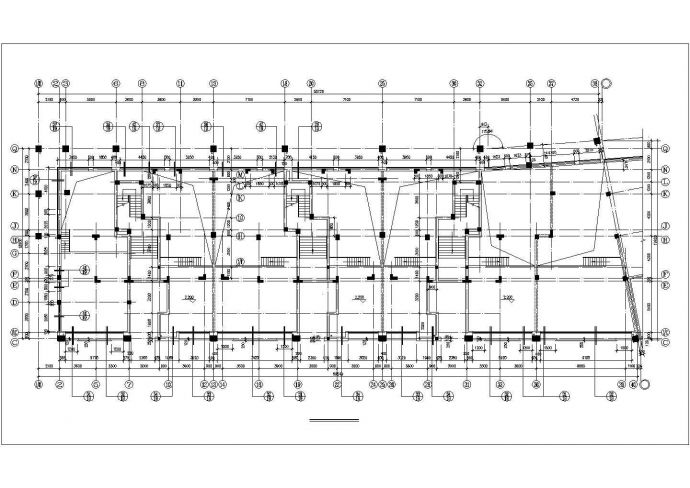 2700平米6层砖混结构住宅楼平立剖面设计CAD图纸（含夹层/底层商用）_图1