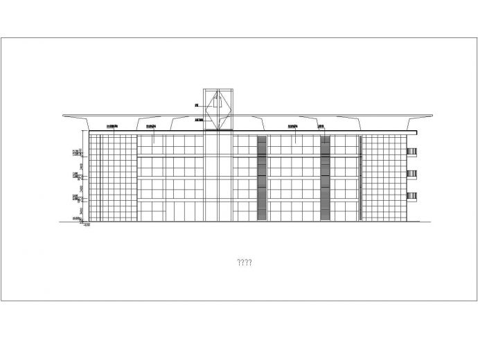 某小区幼儿园1300平米4层混合结构教学楼平立面设计CAD图纸_图1