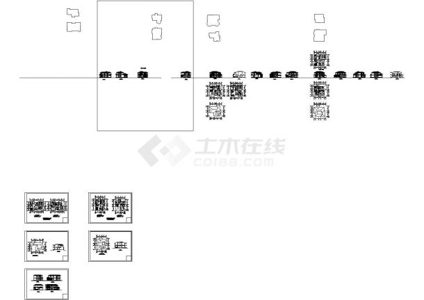 某二层砖混结构现代风格私人别墅（建筑面积348平方米）设计cad全套建筑施工图纸（甲级院设计）-图一