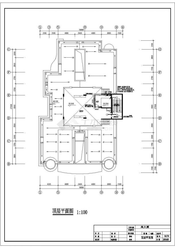 某多层写字楼大厦配电设计cad全套电气施工图（含设计说明，含消防设计）-图一