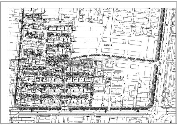 莱芜市春阳家园小区总平面规划设计CAD图纸（占地4.9万平米）-图一