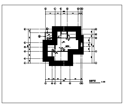 360平方米二层带阁楼别墅建筑施工cad图，共八张-图二