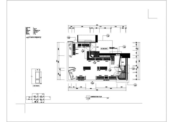某60平方小型住宅室内装修设计cad全套施工图（标注详细）_图1
