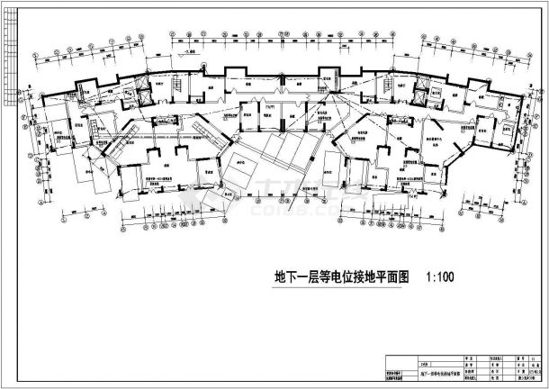 最新经典高层住宅强弱电施工图-图一