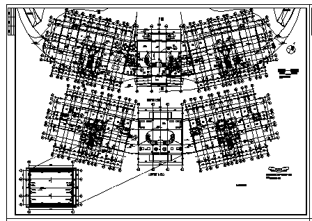 二十二层带地下室住宅及会所建筑施工cad图，共十二张-图二