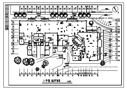 某十三层住宅楼建筑施工cad图，共八张-图二