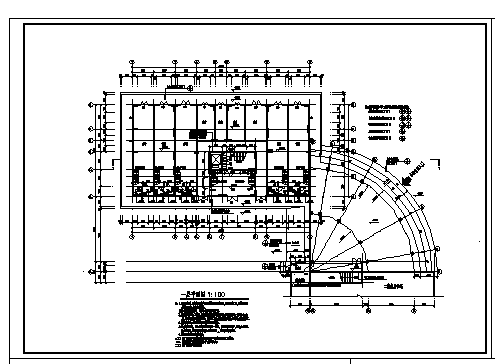 十二层住宅楼建筑施工cad图(带夹层设计，共十二张)_图1