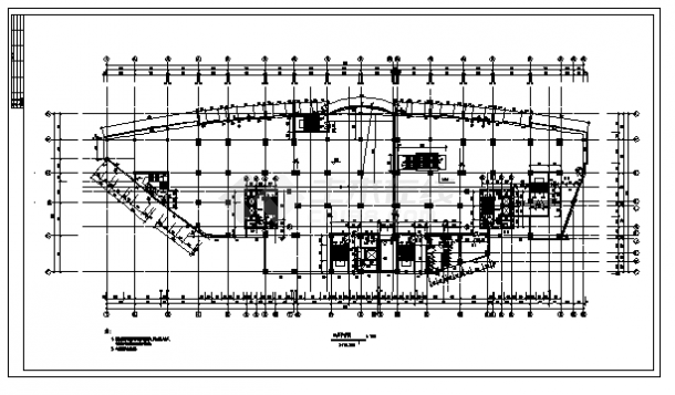 某二十三层带地下室住宅楼建筑施工cad图(含平面图，共八张)-图一