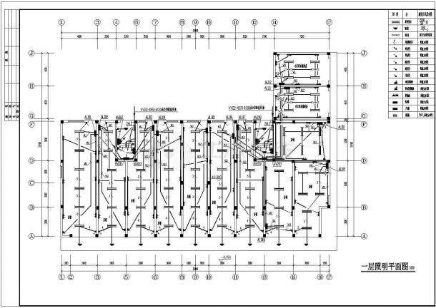 多层住宅楼电气施工图纸-图二
