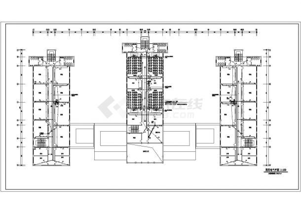 某学校多层砖混结构教学楼配电设计cad全套电气施工图（含设计说明）-图二