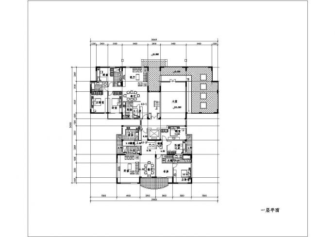 某剪力墙结构小高层住宅楼设计cad建筑方案图纸（标注详细）_图1