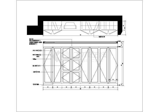 某现代标准型室内衣柜装修方案详细设计施工CAD图纸-图二
