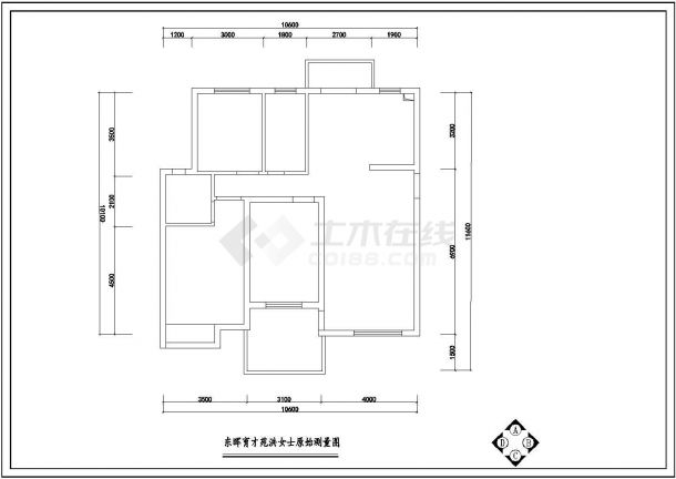 某现代标准型样版房完整装修方案详细设计施工CAD图纸-图二