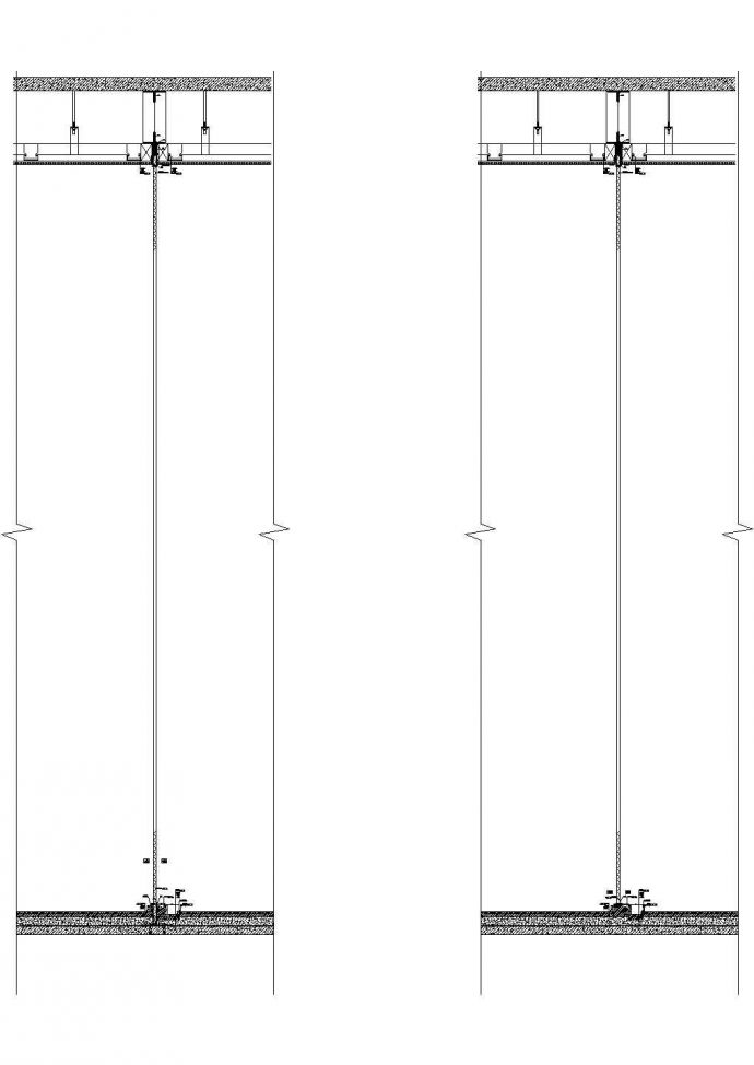 某标准型淋浴房节点详细设计方案施工CAD图纸_图1